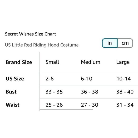 NEW Secret Wishes Little Red Riding Hood Adult Costume M NO CAPE - Picture 2 of 3